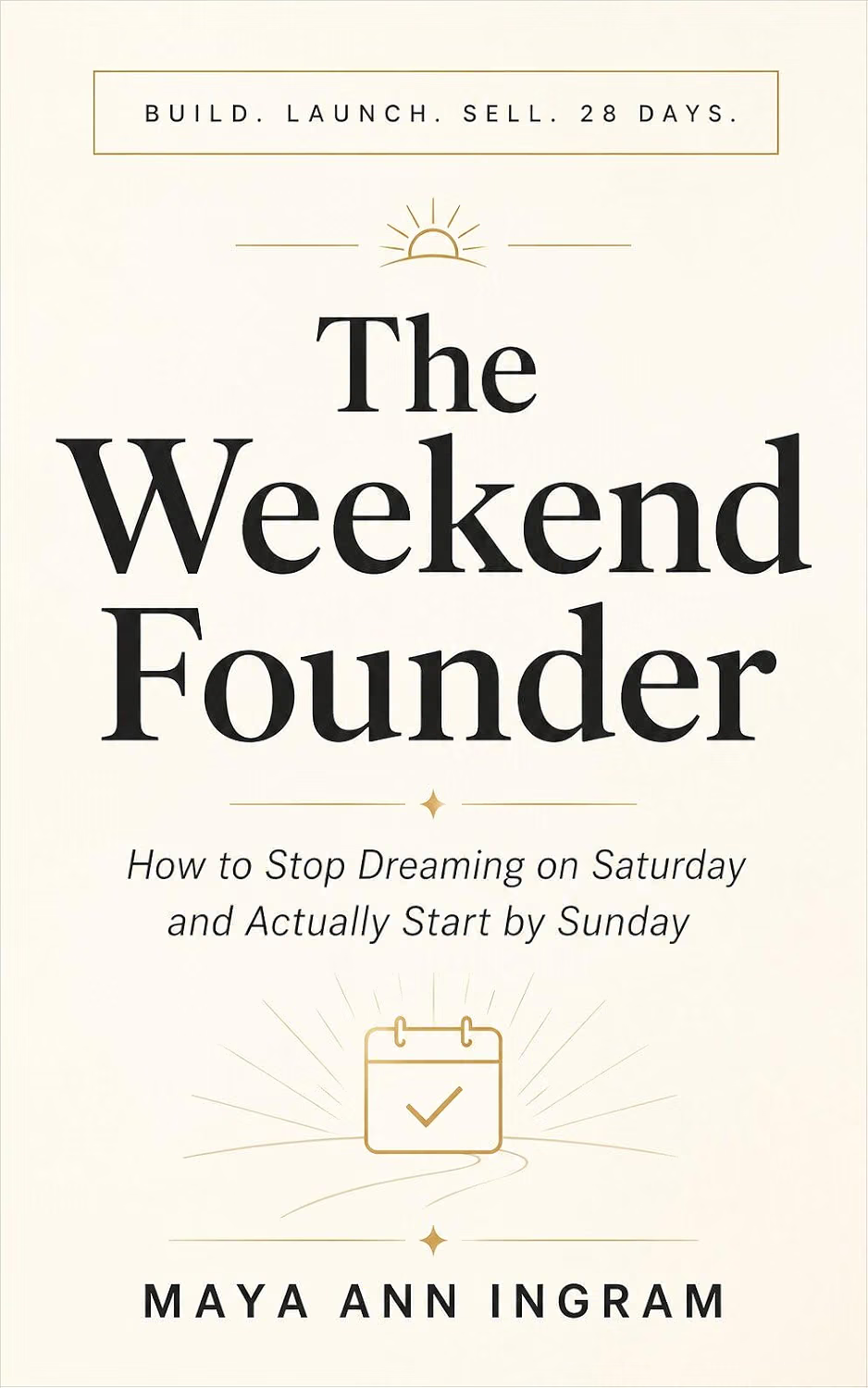 The Weekend Founder book cover